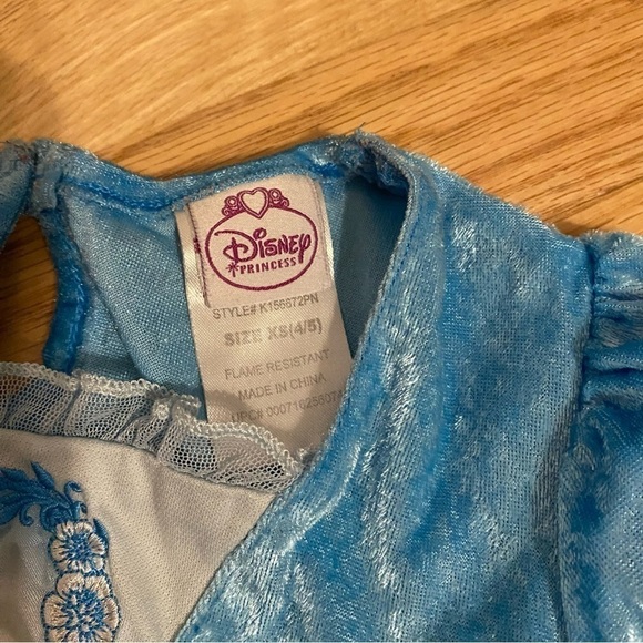 Disney Cinderella Dress Nightgown XS 4/5 Pajama Blue - Picture 4 of 7